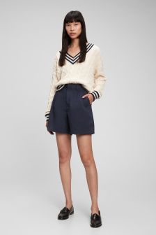High Rise Pleated Shorts