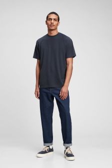 Relaxed Taper Jeans with Washwell