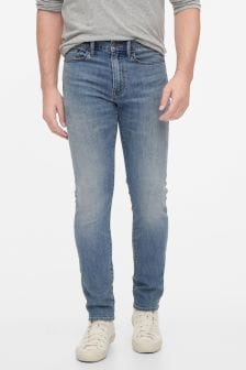 Soft Wear Slim Taper Jeans With Washwell