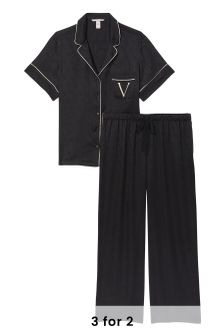 Victoria's Secret Satin Jacquard Long Pyjamas