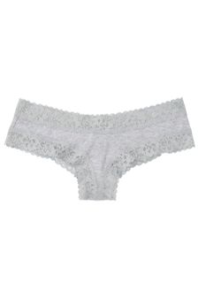 Victoria's Secret Cotton Lace Waist Cheeky Panty