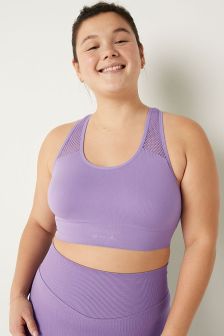 Victoria's Secret PINK Seamless Lightly Lined Low Impact Racerback Sports Bra