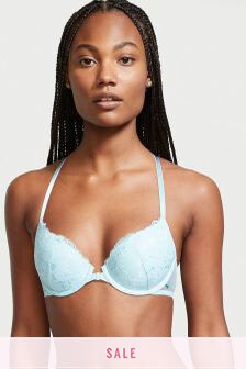 Victoria's Secret Lace Front Fastening Lightly Lined T-Shirt Bra
