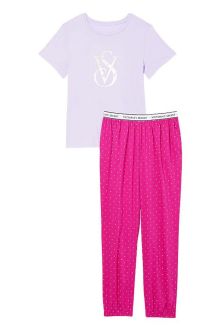 Victoria's Secret Cotton T-Shirt Long Pyjamas