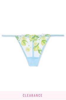 Victoria's Secret Lemon Embroidery VString Panty
