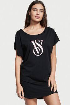 Victoria's Secret Lightweight Cotton Dolman Sleepshirt