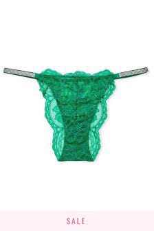 Victoria's Secret Lace Shine Strap Brazilian Panty
