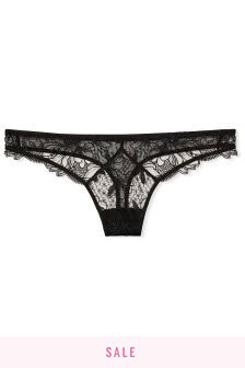 Victoria's Secret Floral Embroidered Thong Panty