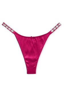 Victoria's Secret Bejeweled Strap Satin G String Panty