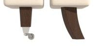 Straight Chrome Castor - Chestnut