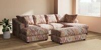 Large - U Shaped Double Chaise with Footstool