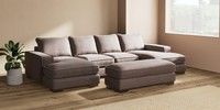 Large - U Shaped Double Chaise with Footstool