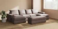 Large - U Shaped Double Chaise with Footstool