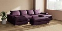 Large - U Shaped Double Chaise with Footstool