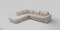Large Open End Corner Chaise - Left Hand