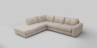 Large Open End Corner Chaise - Left Hand