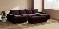 Large - U Shaped Double Chaise with Footstool