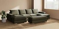 Large - U Shaped Double Chaise with Footstool