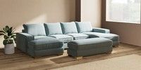 Large - U Shaped Double Chaise with Footstool