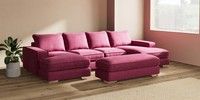 Large - U Shaped Double Chaise with Footstool