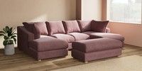 Large - U Shaped Double Chaise with Footstool