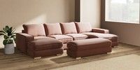 Large - U Shaped Double Chaise with Footstool