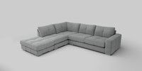 Large Open End Corner Chaise - Left Hand