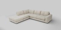 Large Open End Corner Chaise - Left Hand