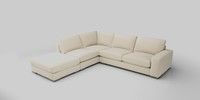 Large Open End Corner Chaise - Left Hand