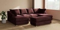 Large - U Shaped Double Chaise with Footstool