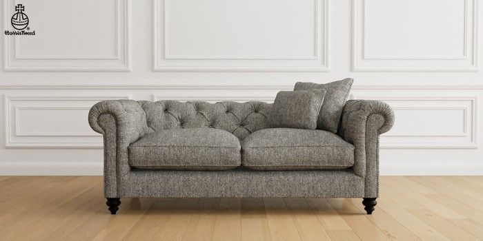 Gray deals tweed couch