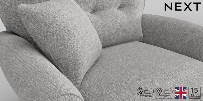 Grey snuggle clearance chair next