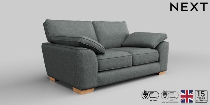 Buy Stamford Grand Relaxed Sit Medium Sofa Chunky Weave Mid Grey Large  Square Angle - Mid from the Rs01Shops online shop