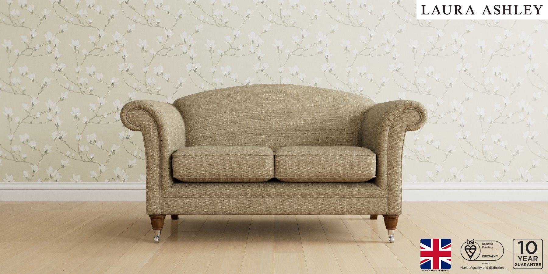 Buy Gloucester By Laura Ashley Medium Sofa Katrina Sable 