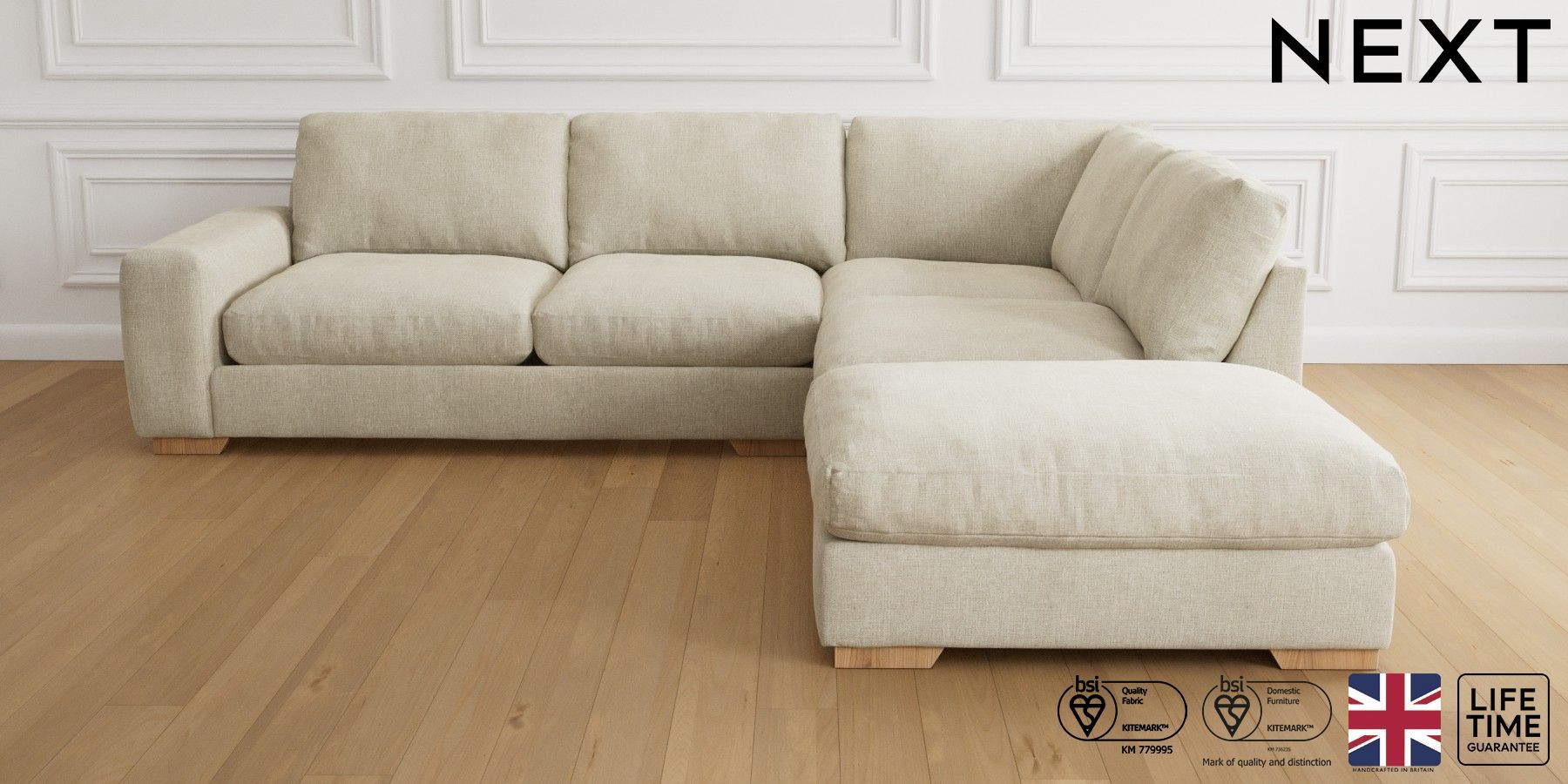 Buy Houghton Deep Relaxed Sit Large Open End Corner Chaise Right Hand