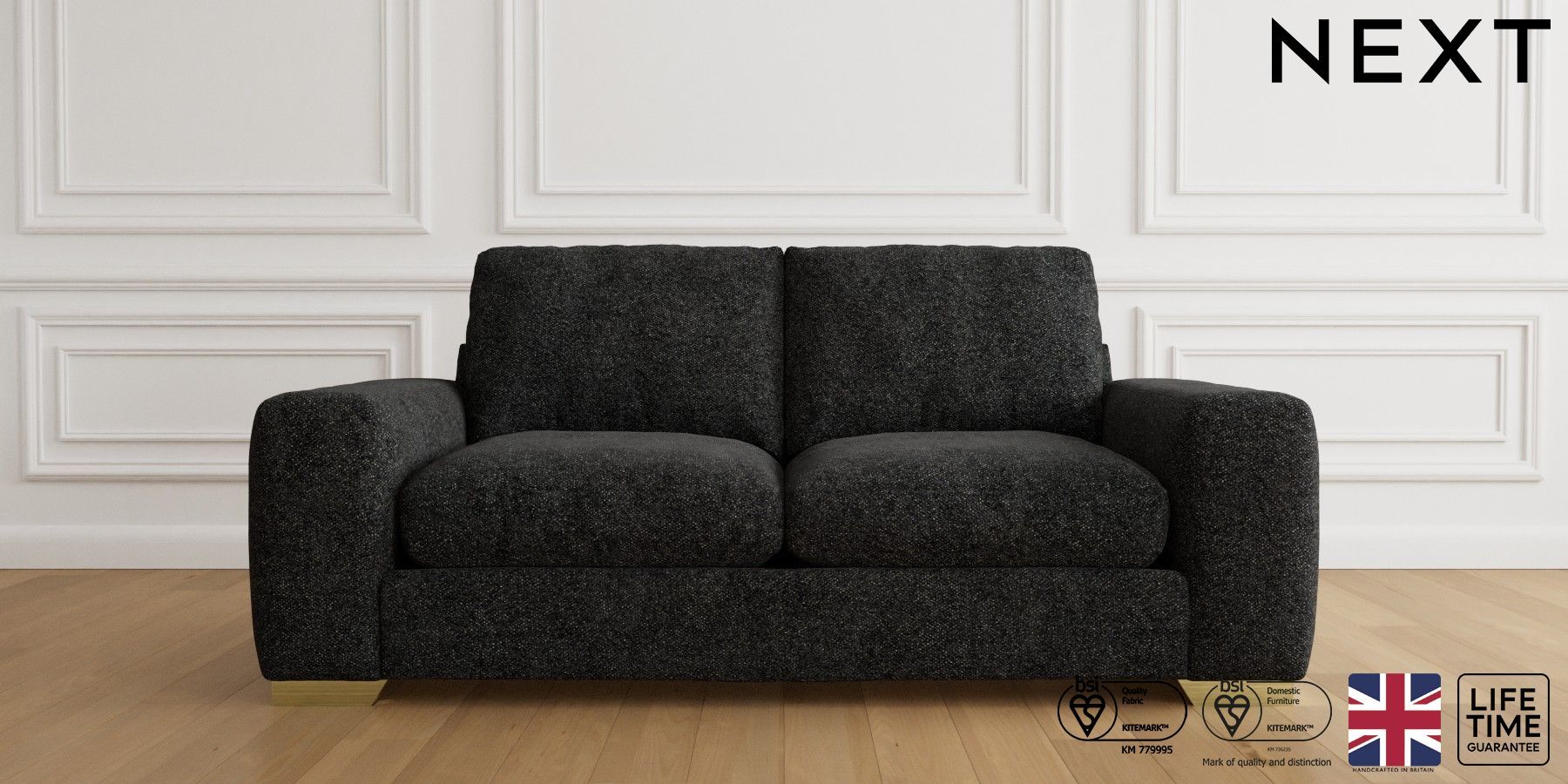 Buy Houghton Deep Relaxed Sit Medium Sofa Casual Boucle Charcoal Large