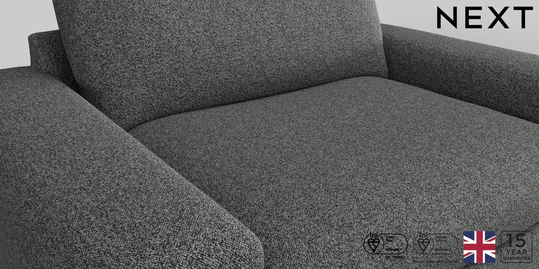 Buy Houghton Deep Relaxed Sit Medium Sofa Bed Casual Boucle Charcoal