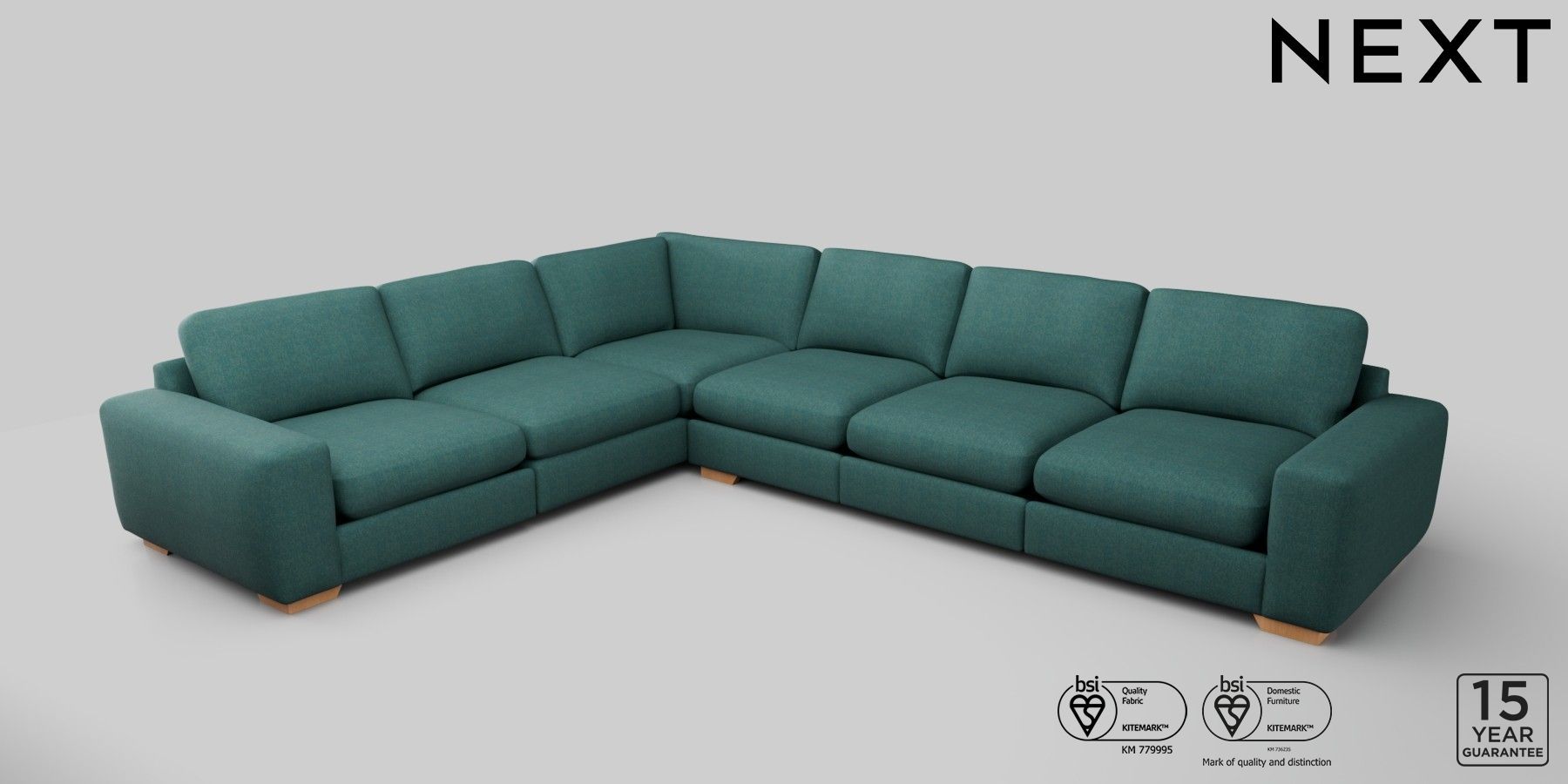 Buy Houghton Deep Relaxed Sit Grand Corner Sofa Left Hand Tweedy
