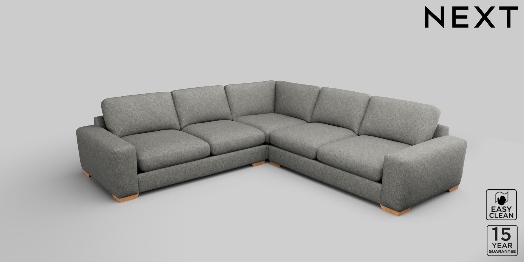 Buy Houghton Deep Relaxed Sit Large Corner Sofa Universal Boucle
