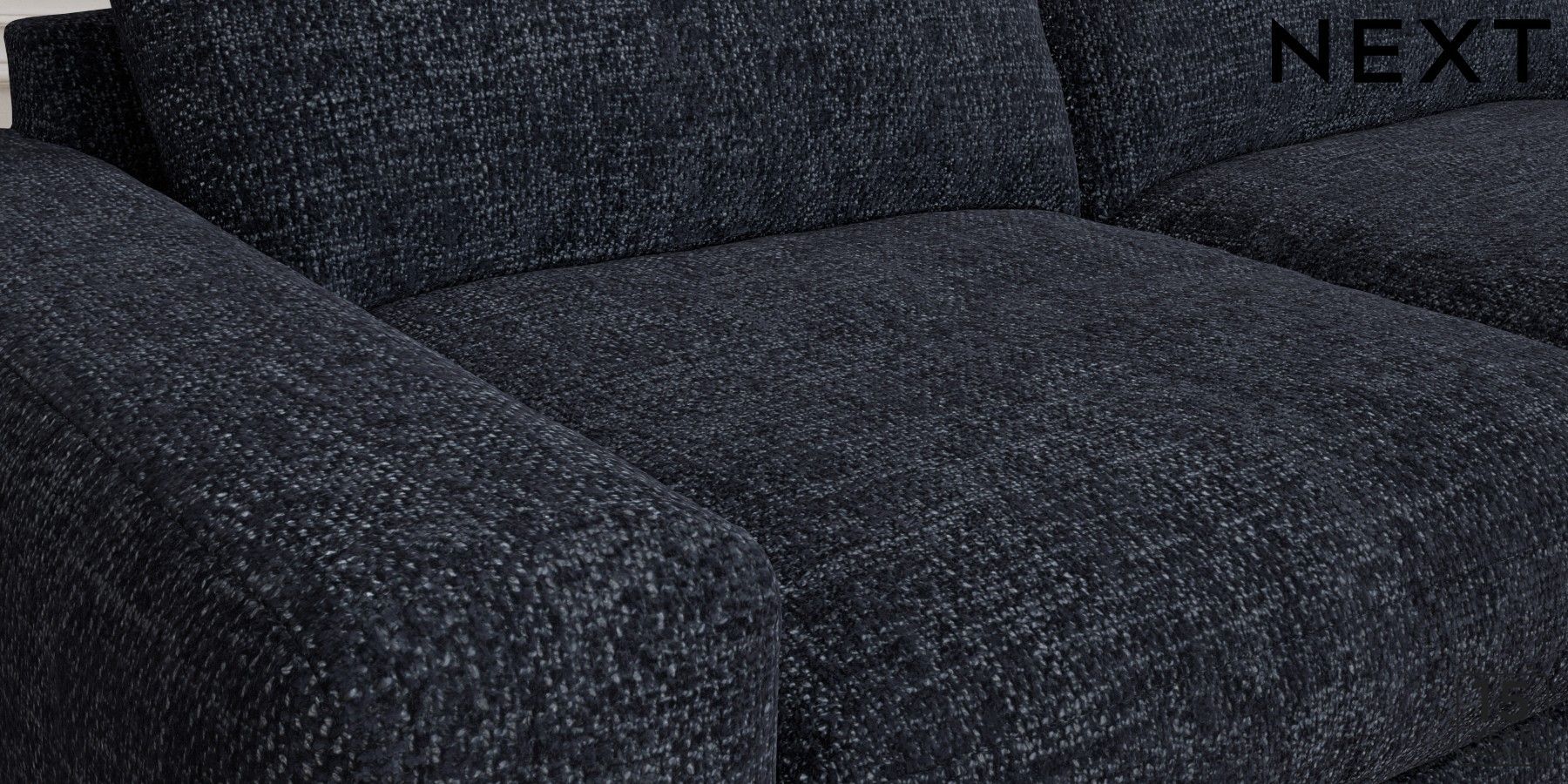 Buy Houghton Deep Relaxed Sit Extra Large Sofa Chunky Chenille Dark