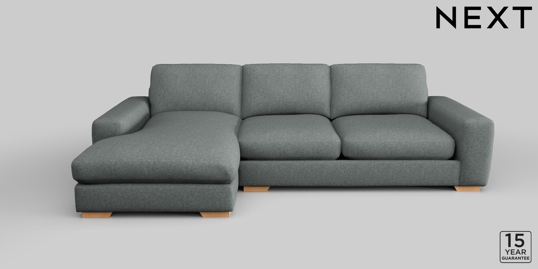 Buy Houghton Deep Relaxed Sit Large Sofa Chaise Left Hand Chunky