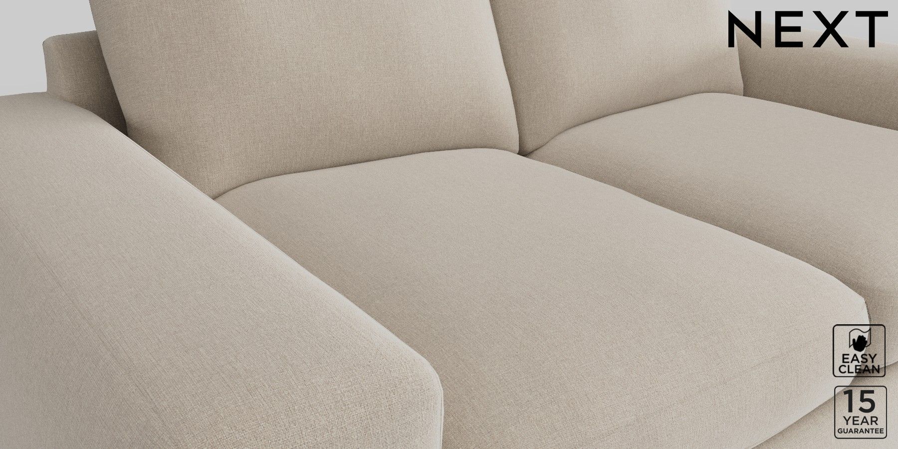 Buy Houghton Deep Relaxed Sit Medium Sofa Tweedy Blend Oyster Large