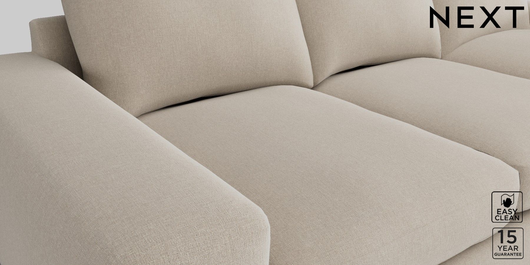 Buy Houghton Deep Relaxed Sit Medium Sofa Chaise Left Hand Tweedy