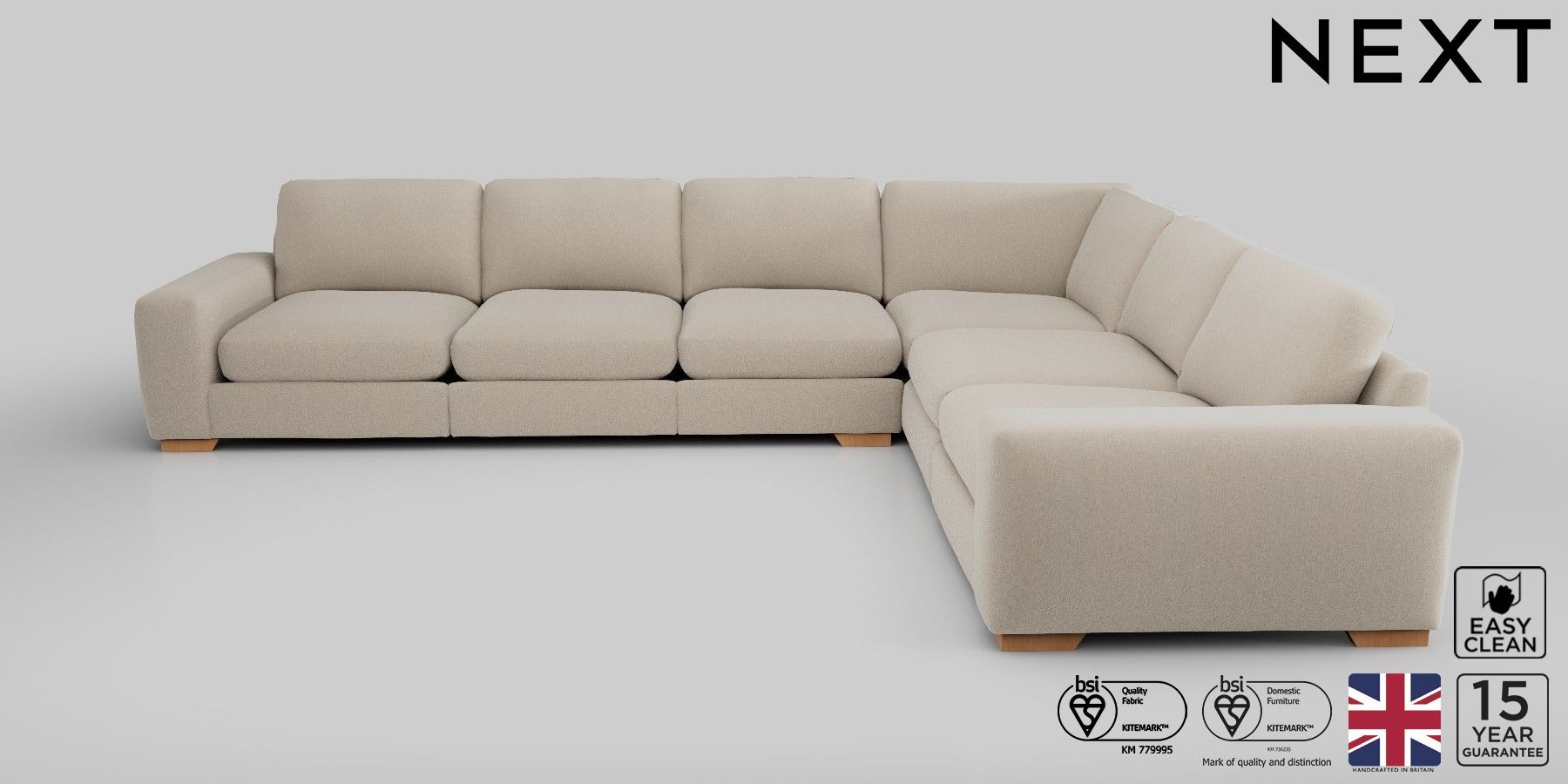 Buy Houghton Deep Relaxed Sit Grand Corner Sofa Right Hand Tweedy