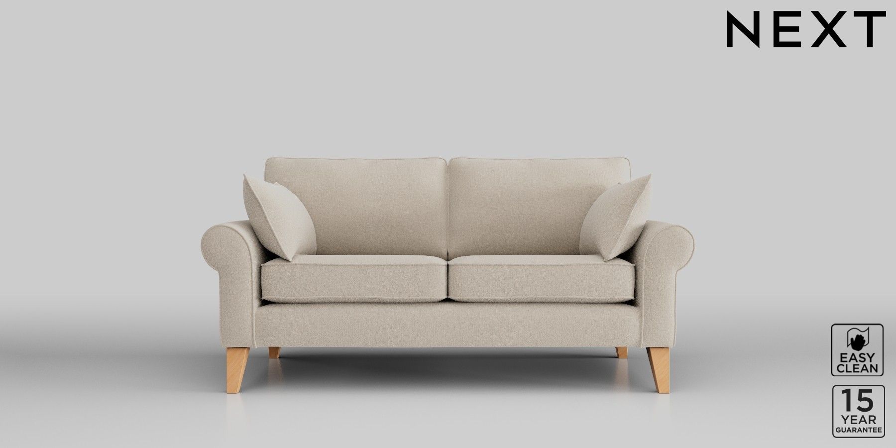 Buy Mallory Firmer Sit Medium Sofa Tweedy Blend Oyster High Tapered