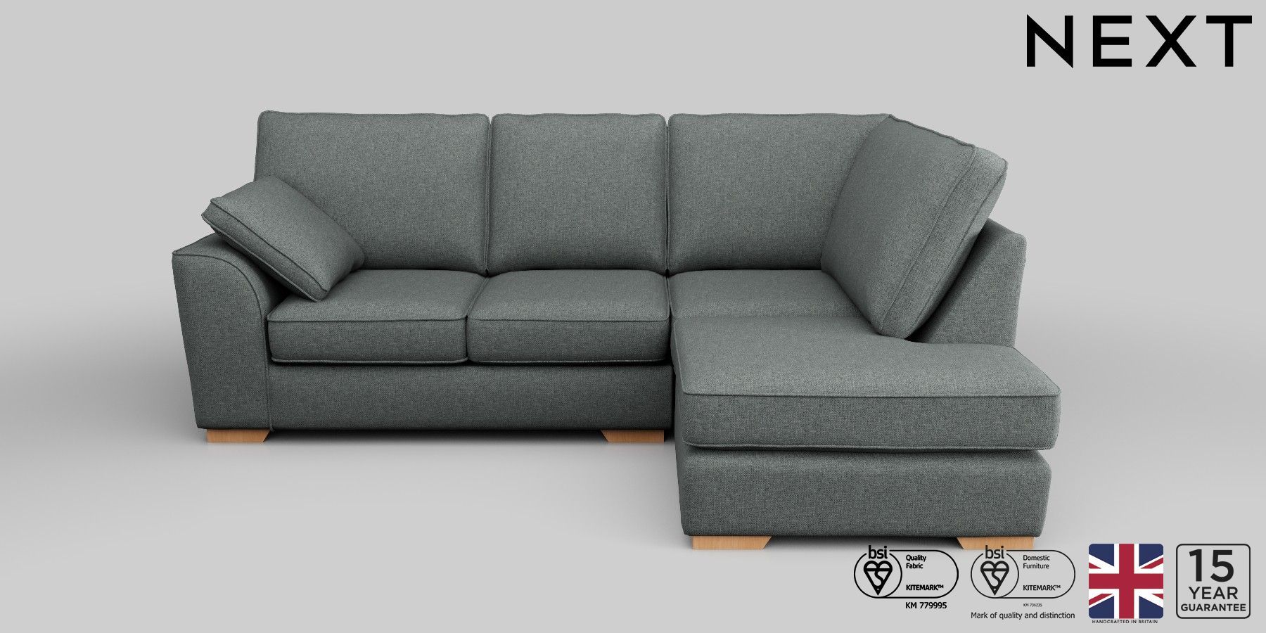 Buy Stamford Firmer Sit Small Corner Chaise Right Hand Chunky Weave