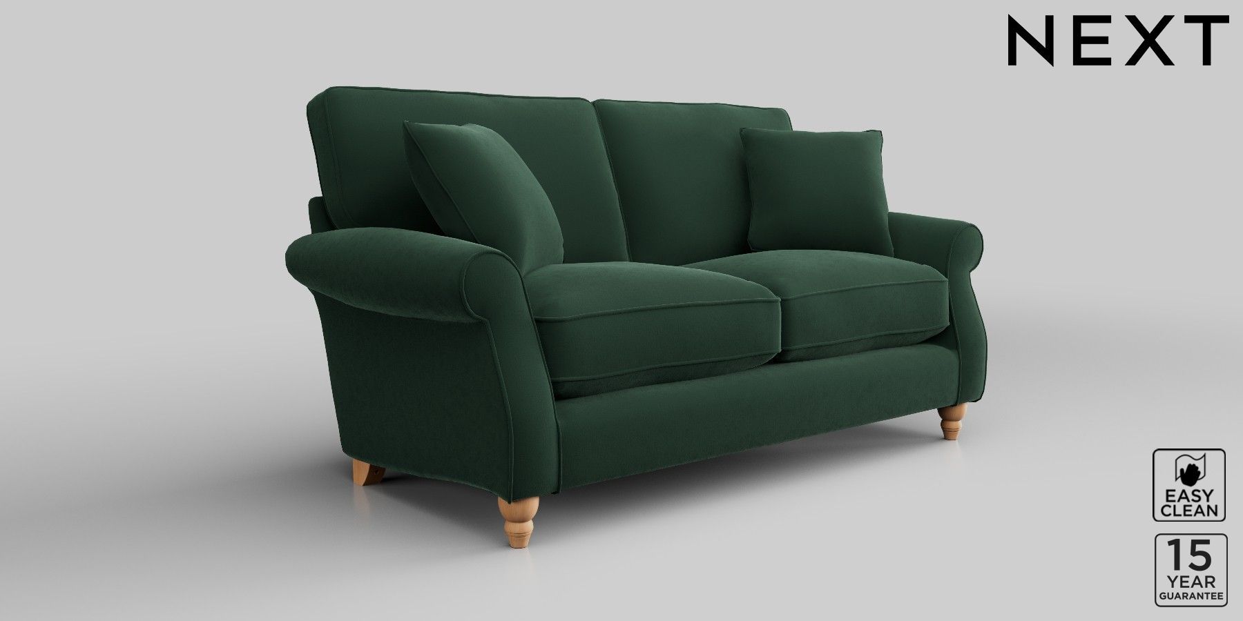 Buy Ashford Relaxed Sit Medium Sofa Plush Velvet Easy Clean Bottle