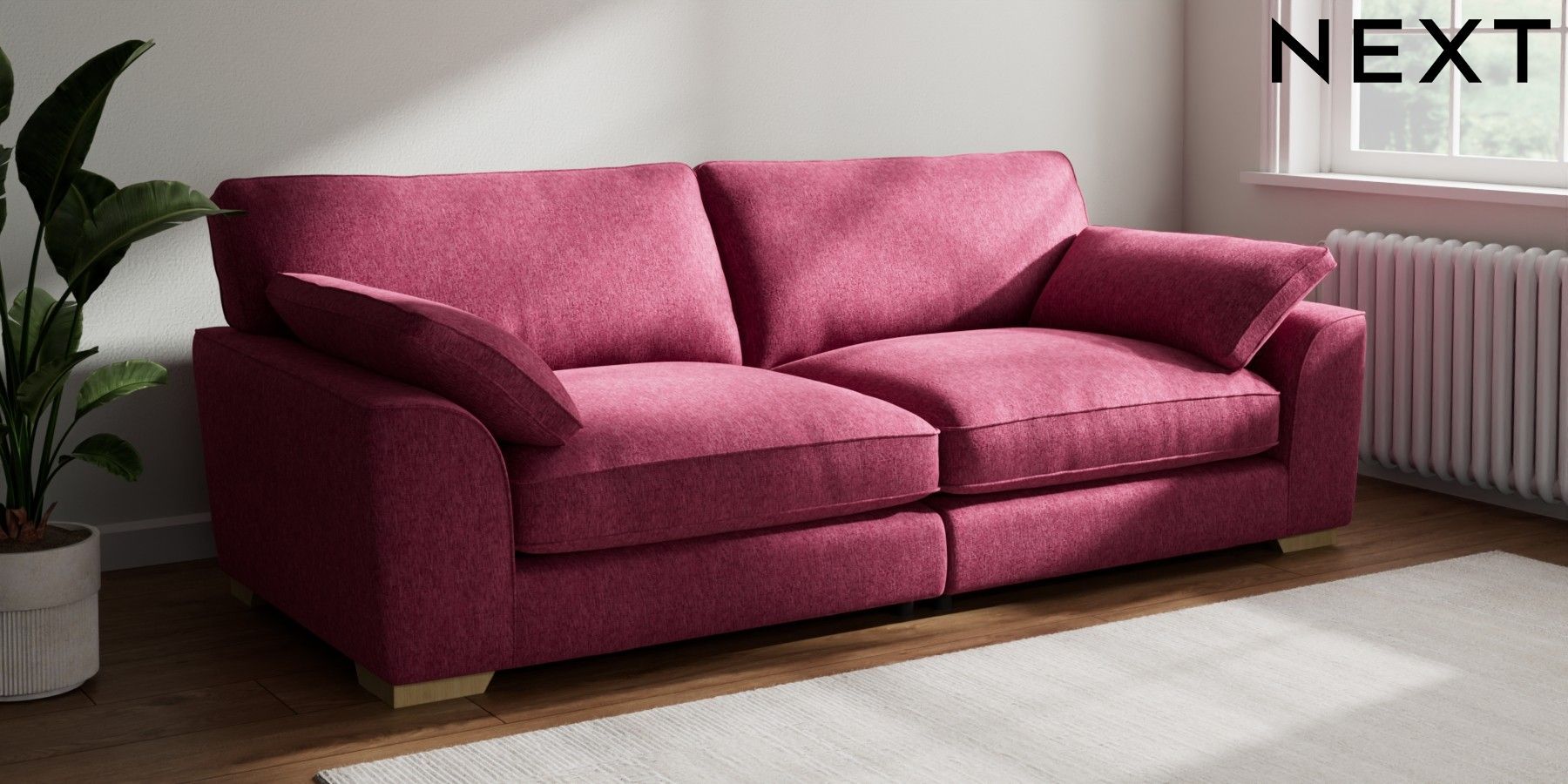 Next Raspberry Sofa £1,799