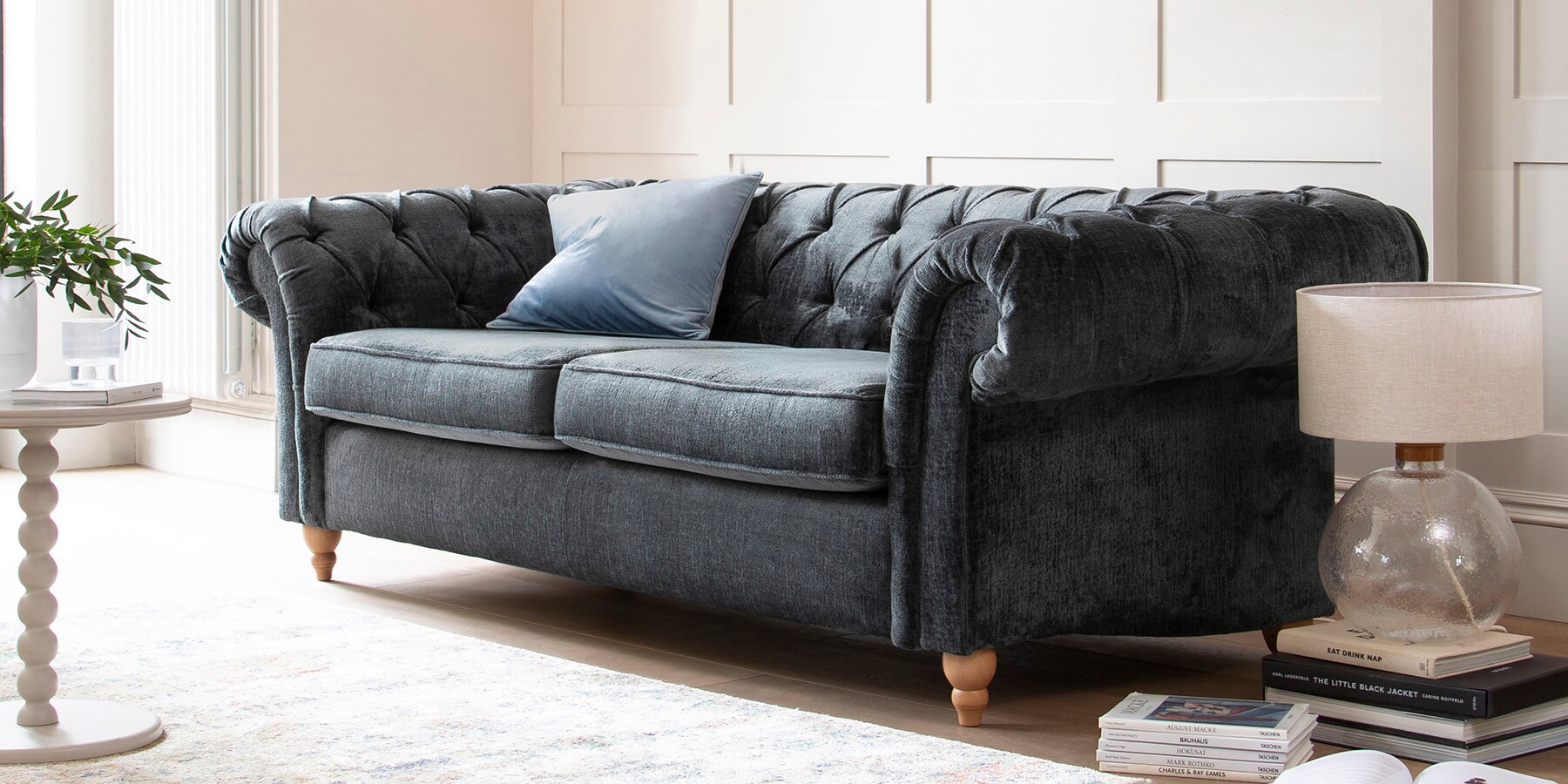 Buy Gosford II Firmer Sit Snuggle Distressed Velour Mid Natural Low