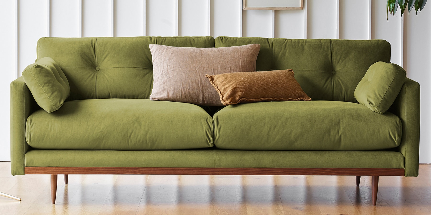 Buy Klee by Swoon Medium Sofa Tweedy Blend Easy Clean Charcoal from the